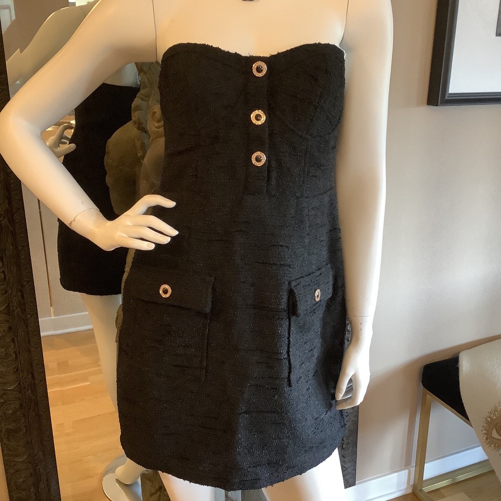 Aqua bustier dress